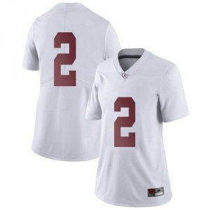 Women's Alabama Crimson Tide #2 Keilan Robinson White Limited NCAA College Football Jersey 2403LKZW7